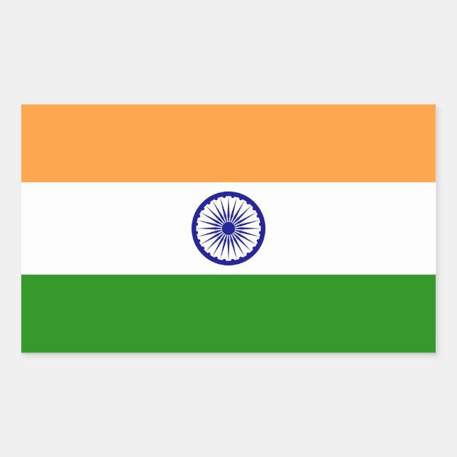 Indian* Flag Sticker (Front)