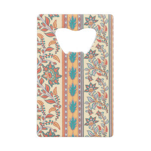 Indian Floral Borders Seamless Pattern