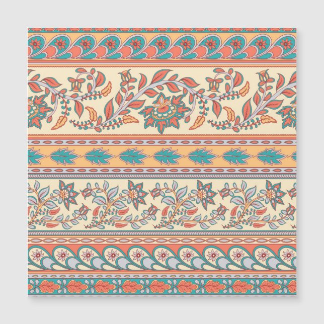 Indian Floral Borders Seamless Pattern (Front)
