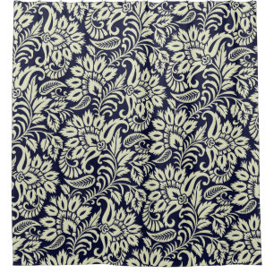 Indian Floral Ground Vintage Design Shower Curtain