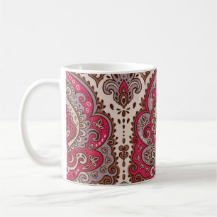 Indian floral paisley, ethnic mandala pattern. coffee mug