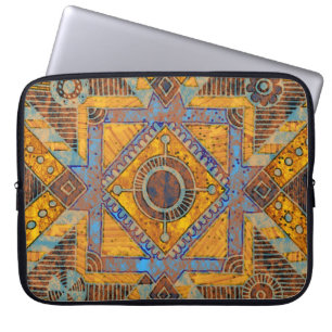 Indian Floral Paisley: Ethnic Medallion. Laptop Sleeve