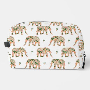 Indian Floral Paisley Ornate Elephants Dopp Kit