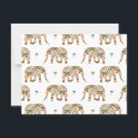Indian Floral Paisley Ornate Elephants Postcard<br><div class="desc">A unique,  hand drawn decorative Indian floral paisley ornate Indian elephants design. A modern and elegant Indian elephant theme featuring floral illustrations influenced by traditional ethnic Indian ornate paisley patterns. A great design for anyone who loves tribal and exotic Indian designs.</div>