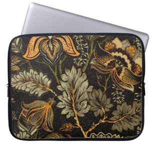 Indian floral paisley, seamless ethnic pattern. laptop sleeve