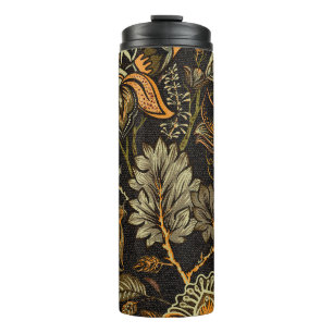 Indian floral paisley, seamless ethnic pattern. thermal tumbler