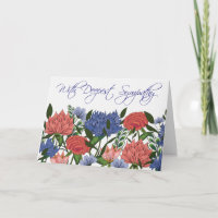 Indian Floral Sympathy Card