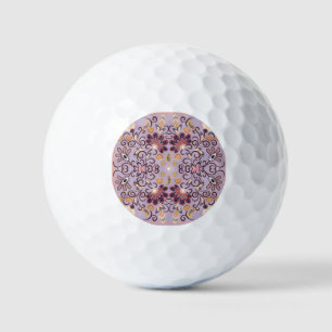 Indian floral tablecloth: lovely pastel pattern golf balls