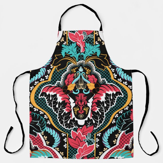 Indian Floral: Vintage Seamless Wallpaper. Apron (Front)