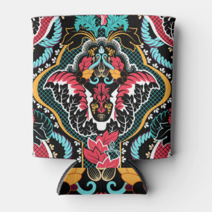 Indian Floral: Vintage Seamless Wallpaper. Can Cooler