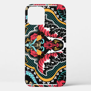 Indian Floral: Vintage Seamless Wallpaper. iPhone 12 Case