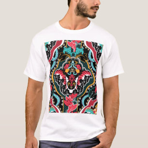Indian Floral: Vintage Seamless Wallpaper. T-Shirt