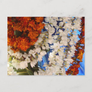 Indian Flower garlands Postcard