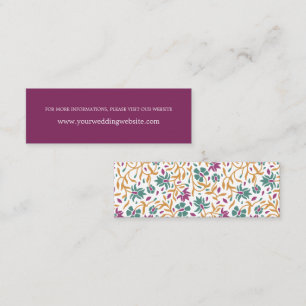 Indian Flower Purple Online Website   Mini Business Card