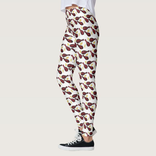 Indian Food Tandoor Cooking Tandoori Chicken Leggings (Left)