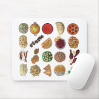 Indian Foods Dishes Cuisine of India Illustration