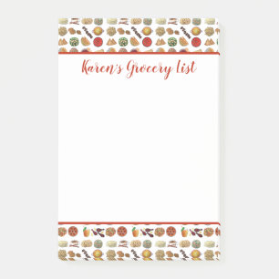 Indian Foods Dishes Cuisine of India Illustration Post-it Notes