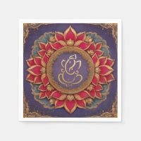 Indian Ganesh Purple Traditional Lotus Wedding