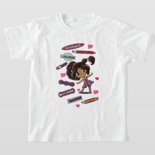 Indian Girl and Positive Words T-Shirt
