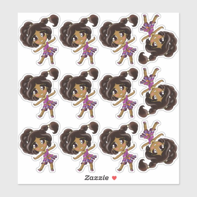 Indian Girls Sticker (Sheet)