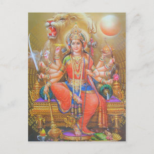 indian god postcard