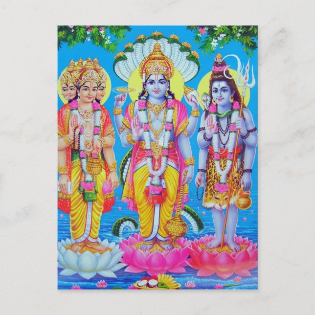 indian god postcard (Front)
