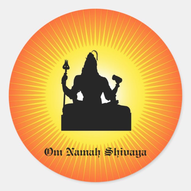 Indian God Shiva - Sticker (Front)
