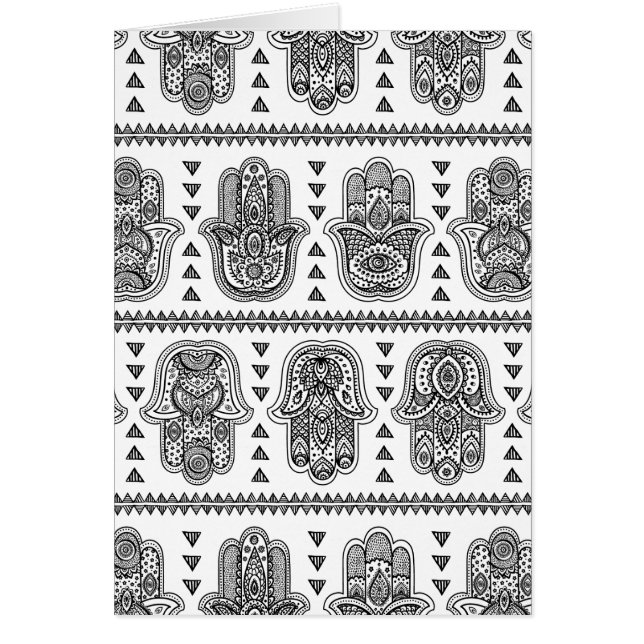 Indian Hand Drawn Hamsa Doodle (Front)
