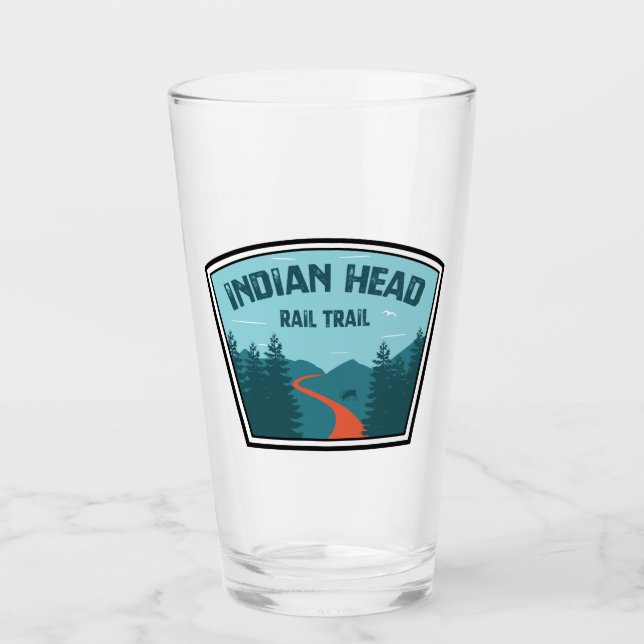 Indian Head Rail Trail Glass (Front)