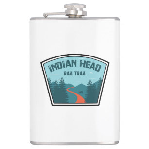 Indian Head Rail Trail Hip Flask