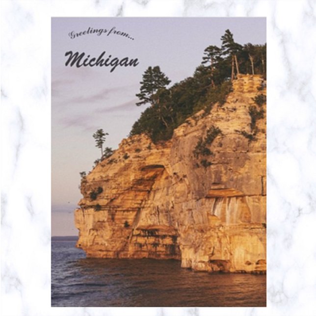Indian Head Rock Michigan Postcard (Creator Uploaded)