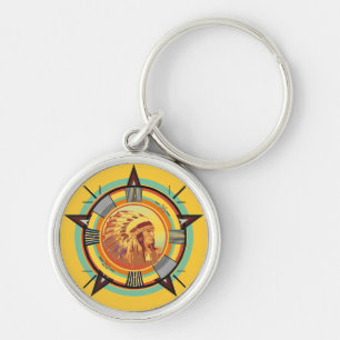 Indian Head Test Pattern Keychain