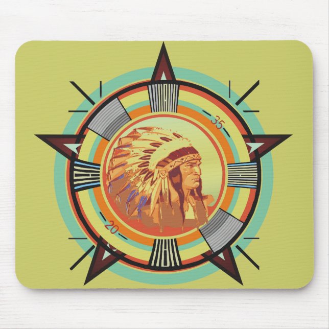 Indian Head Test Pattern Mouse Pad (Front)