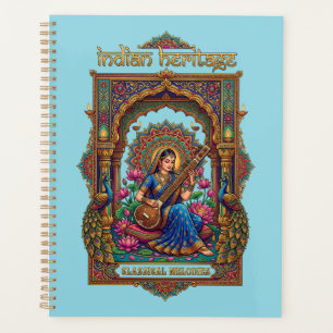 Indian Heritage: Classical Musician Veena Art Planner