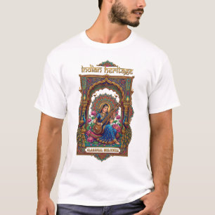 Indian Heritage: Classical Musician Veena Art T-Shirt