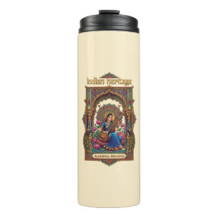 Indian Heritage: Classical Musician Veena Art Thermal Tumbler