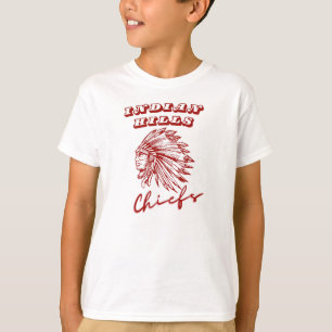 Indian Hills Chiefs Boys' White School Pride Tee