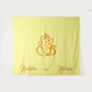Indian Hindu Ganesha Wedding  Tapestry