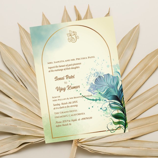 Indian Hindu Wedding Ganesha Invitation (Creator Uploaded)