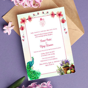 Indian Hindu Wedding Ganesha Invitation