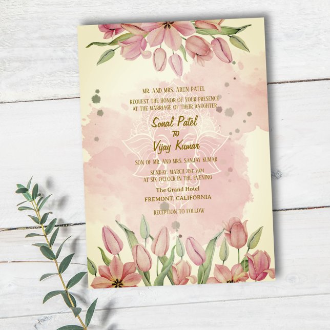 Indian Hindu Wedding Ganesha Invitation (Creator Uploaded)