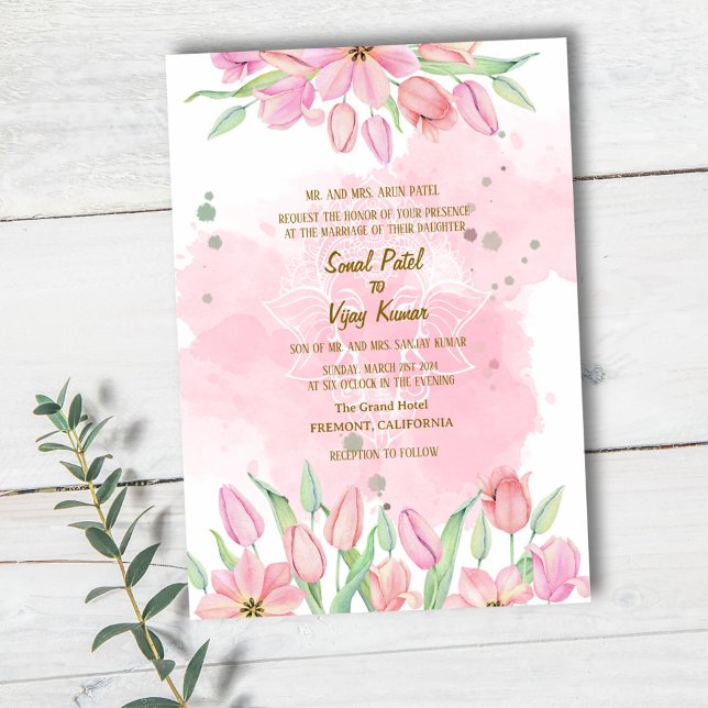 Indian Hindu Wedding Ganesha Invitation (Creator Uploaded)