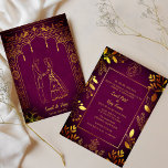 Indian Hindu Wedding Ganesha Invitation<br><div class="desc">Evoke the divine blessings and embark on the journey of a lifetime with our "Indian Hindu Wedding Invitation." Adorned with the auspicious Ganesha logo, this invitation radiates sacredness and sets the tone for a joyous union. The intricate design and vibrant colours mirror the richness of Indian tradition, promising a celebration...</div>