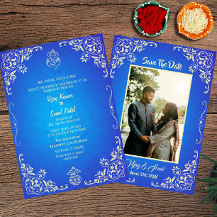 Indian Hindu Wedding Invitation with Custom Image