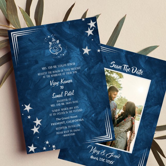 Indian Hindu Wedding Invitation with Custom Image (Creator Uploaded)