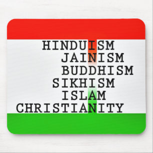 Indian Identity Religions Mouse Pad