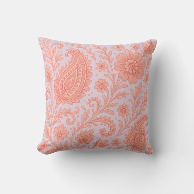 indian india print peacocks cushion (Front)