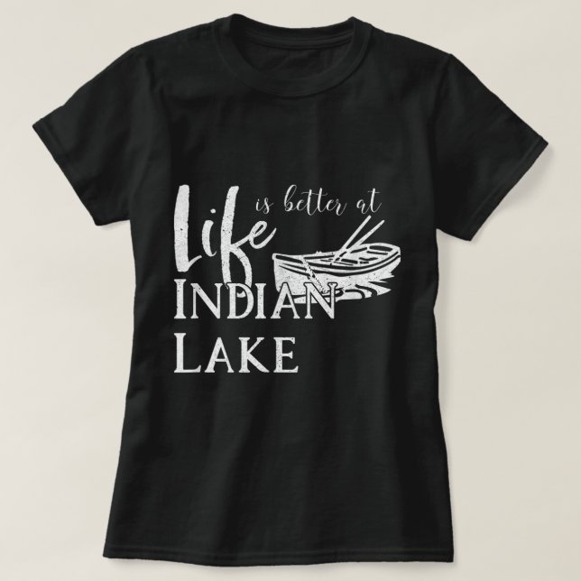 Indian Lake, Lakeview Ohio, Family Vacation  T-Shirt (Design Front)