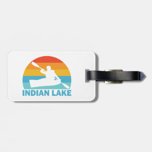 Indian Lake New York Kayak Luggage Tag
