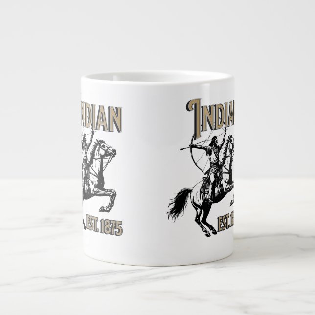 Indian Large Coffee Mug (Front)